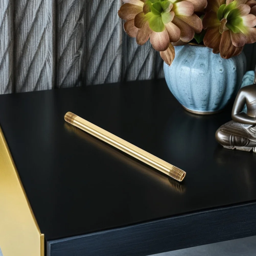 

2Pcs Copper M10 Threaded Lamp Rod Straight Tube for Wall Table DIY Lamp Making Replacement Parts Lighting Hardware