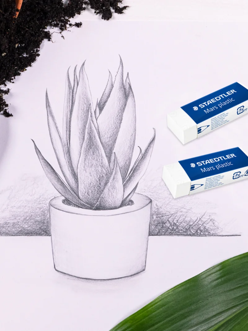 1/3/5pcs STAEDTLER Mars Plastic Vinyl Erasers Professional White Erasers for Clean &Precise Results Latex-Free Minimal Crumbling