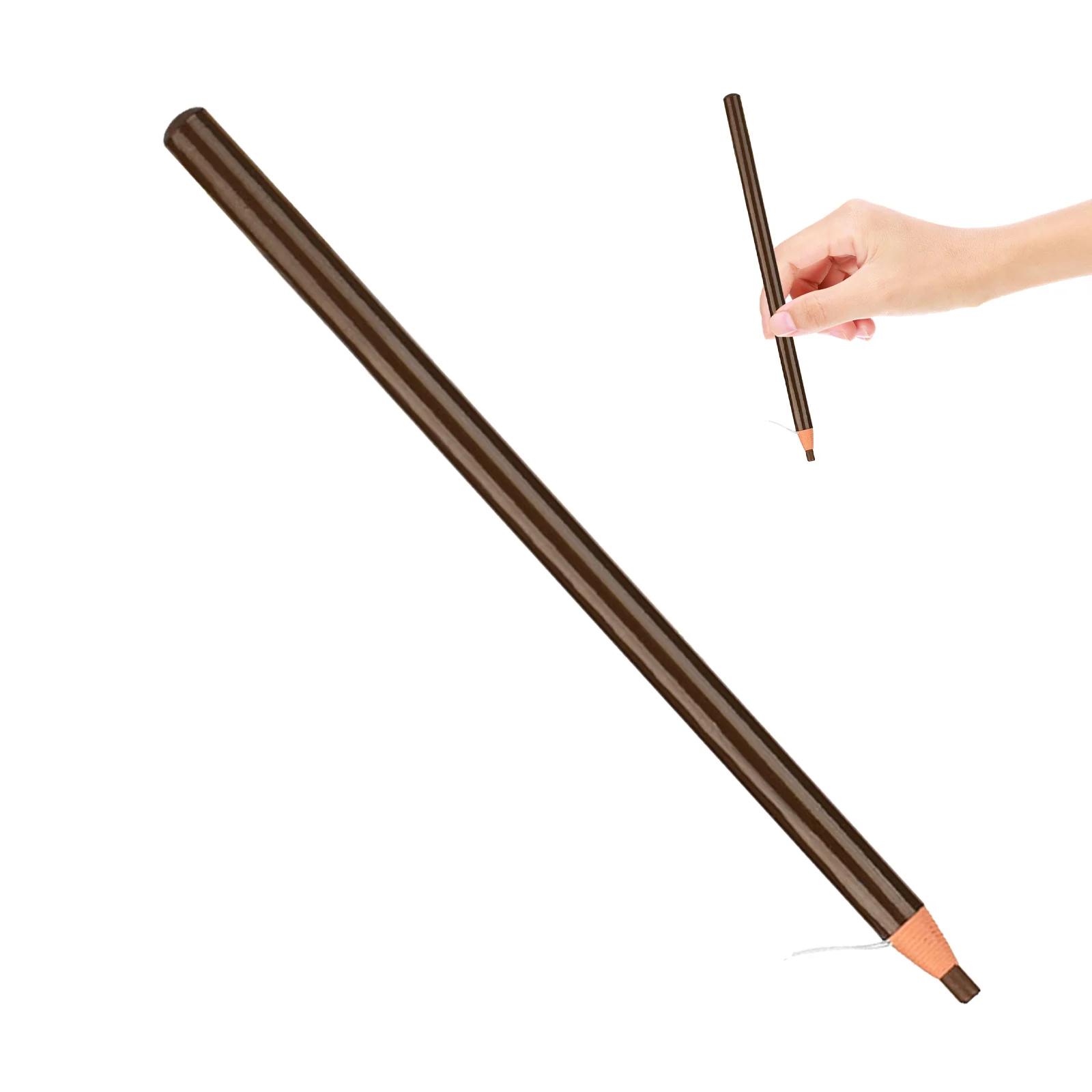 Lápis de sobrancelha à prova d'água feminino marrom portátil suprimentos de beleza ferramentas de maquiagem de longa duração delineador de sobrancelha resistente ao suor