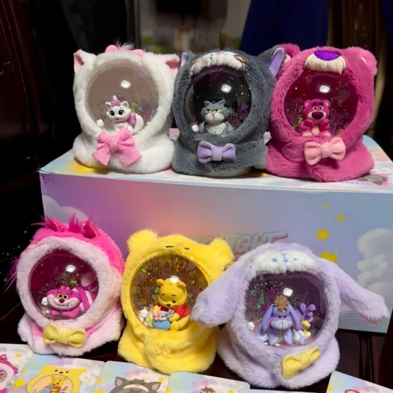 

High Quality Maomaoji Series Plush Crystal Ball Blind Box Di Pooh Ornament Kawaii Animation Gift Toy Trendy Collectible Toys