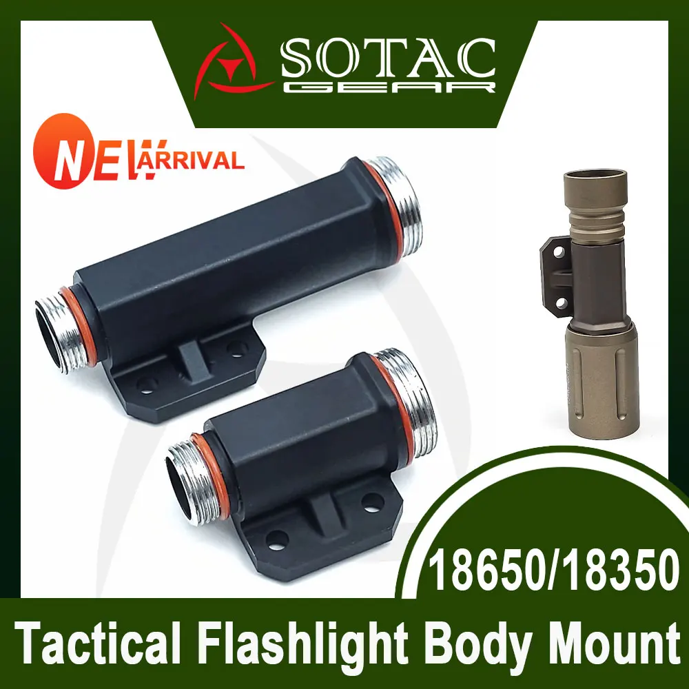 

Tactical Light Body Flashlight Accessories Helmet Lamp Aluminum Mount 18650 18350 Series OKW PLH-V2 Scout Light SOTAC-GEAR