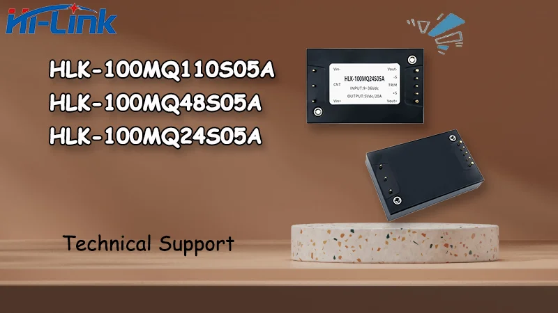 New DCDC Half-Brick Isolated Power Module HLK-100MQ24S05A 100MQ48S05A 100MQ110S05A Isolated regulated output