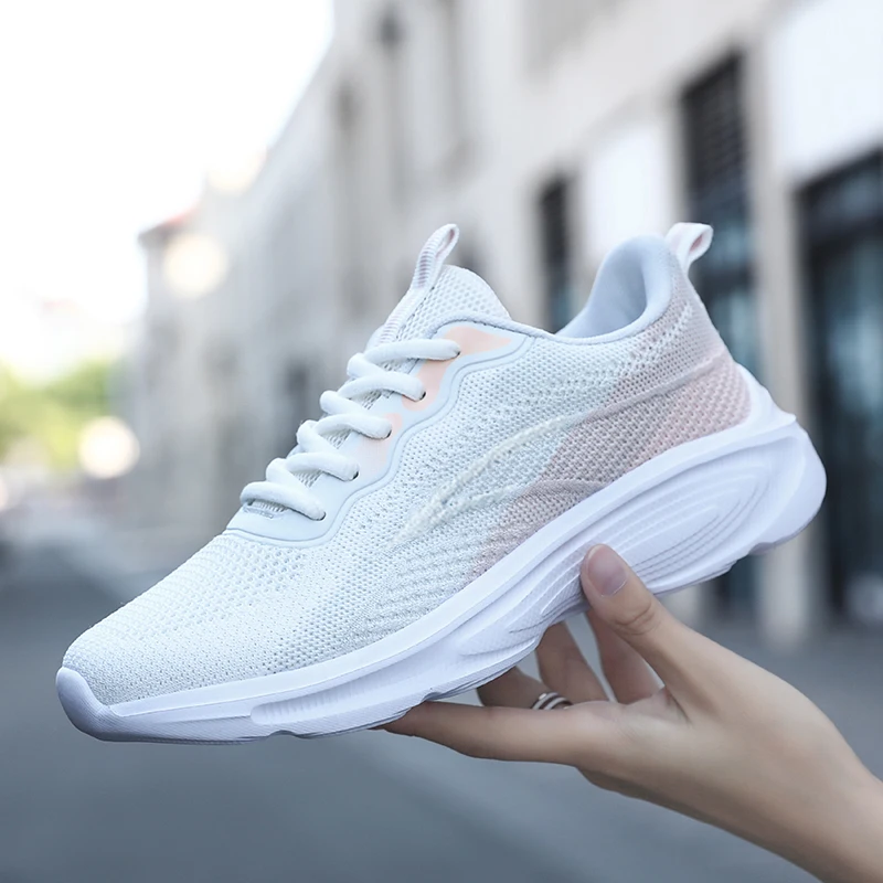 Novedad de verano, zapatillas para correr para mujer, zapatillas antideslizantes a la moda para senderismo, zapatos transpirables con cordones, zapatillas ligeras y cómodas para parejas