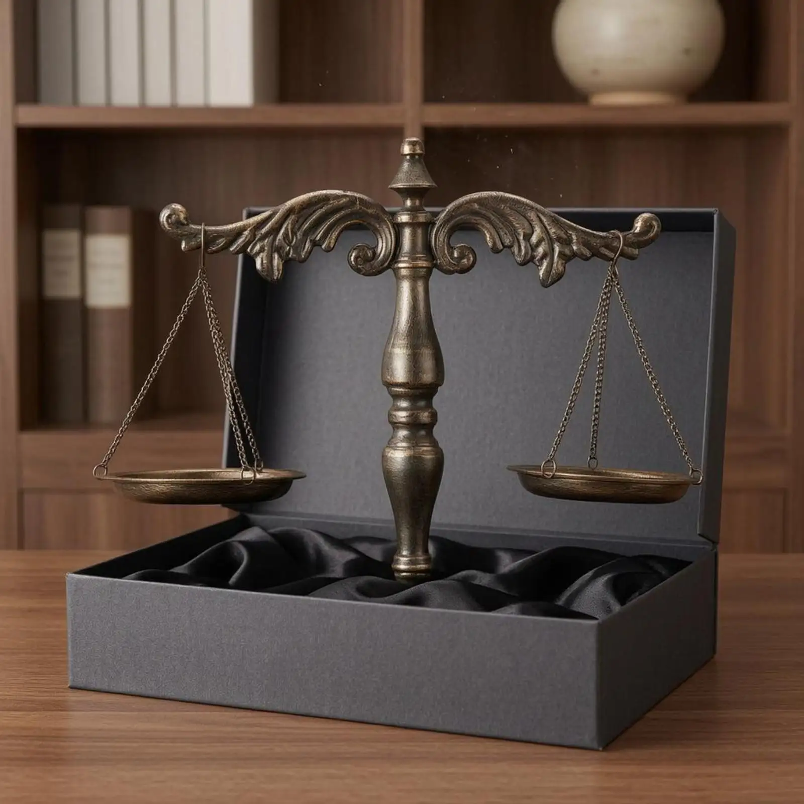 retro-metal-scale-sculpture-tabletop-vintage-balance-scale-ornament-weighted-base