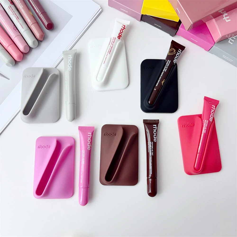 Rhode New Style Lip Gloss Ribbon Color Magnetic Snap-on Lipstick Stand Holder Makeup Limited Edition Long Lasting Lip Glosses