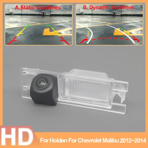 HD CCD 1280*720 Chevrolet Malibu 용 Holden 용 Fisheye 후면보기 카메라 2012 2013 2014 자동차 반전 주차 모니터