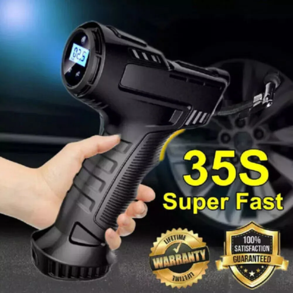 Electric Cordless Car Tyre Iator Portable Air Compressor Pump 12V 150PSI