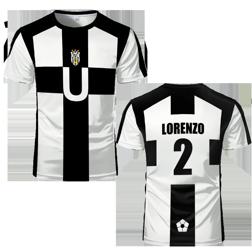 2025 الصيف خمسة أشخاص نمط VL Replika أنيمي Uber الأزرق قفل كامل طباعة الرجال التي شيرت تأثيري كرة القدم جيرسي كرة الصالات نمط المحملة #6