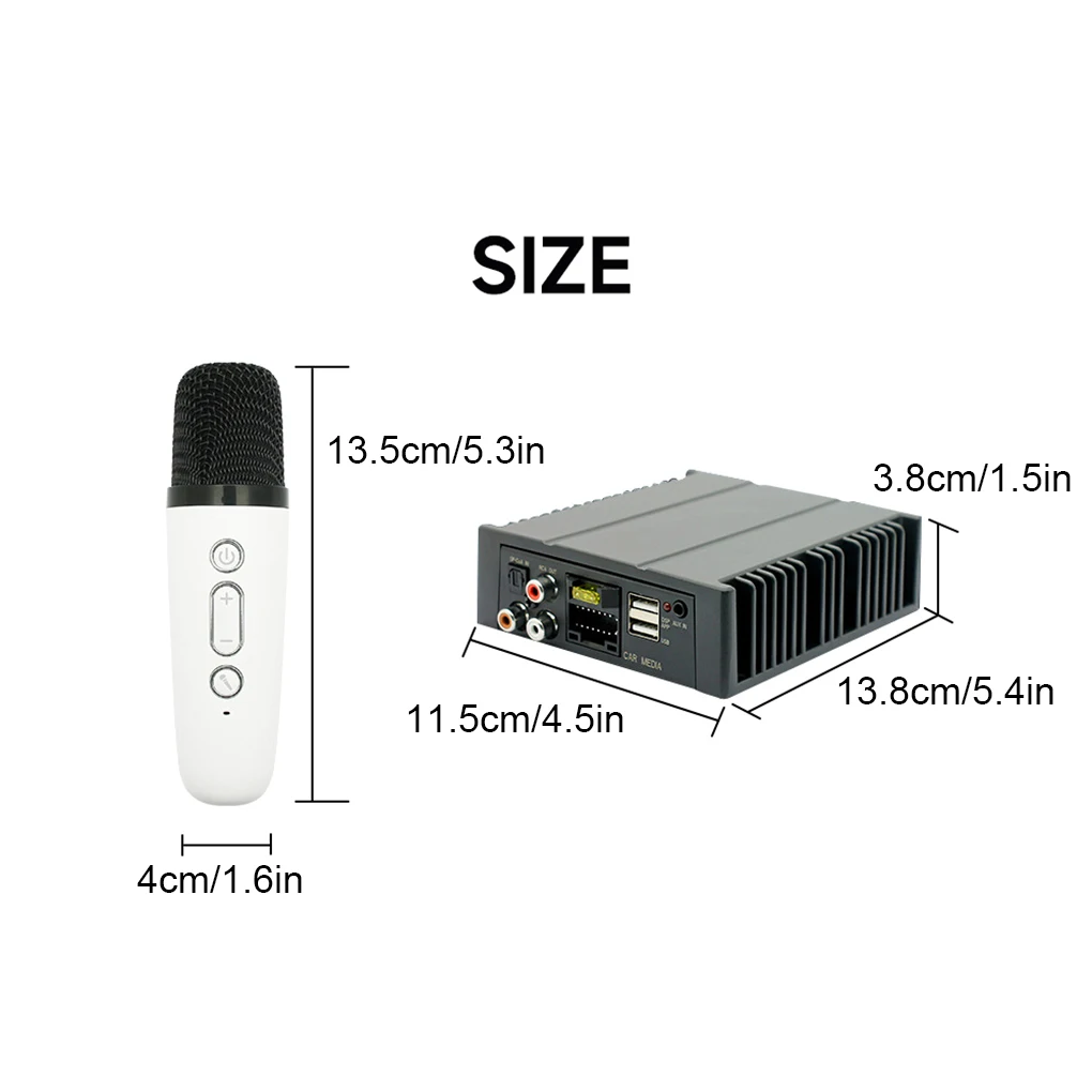 Processeur audio numérique de voiture avec 2 microphones, amplificateur DSP avec câblage, SFP, 16 broches pour autoradio, stéréo, réglage de l'application Android