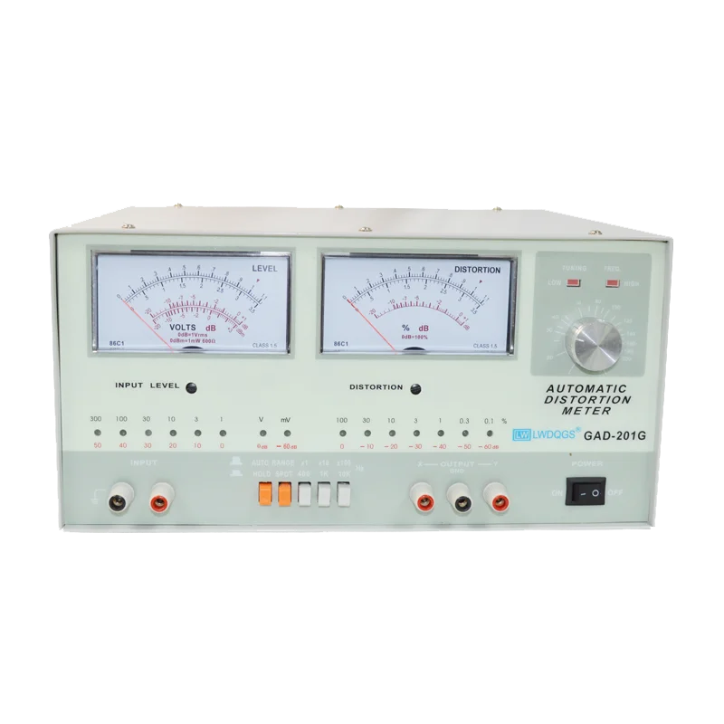 GAD-201G Automatic Audio Distortion Tester Continuously Adjustable AC Voltage Measurement Instrument 1mv-300Vrms 12 Gear