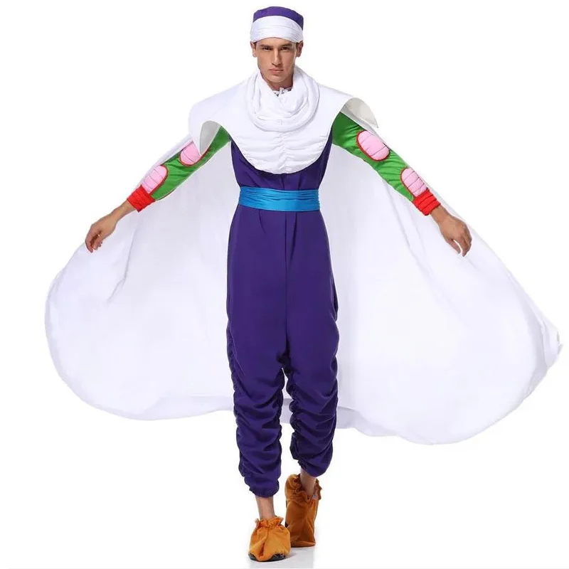 

RE Cartoon Character Bit Devil Costume White Shawl Cape Purple Suit Halloween Party Role-playing Costume Stage Performance Men