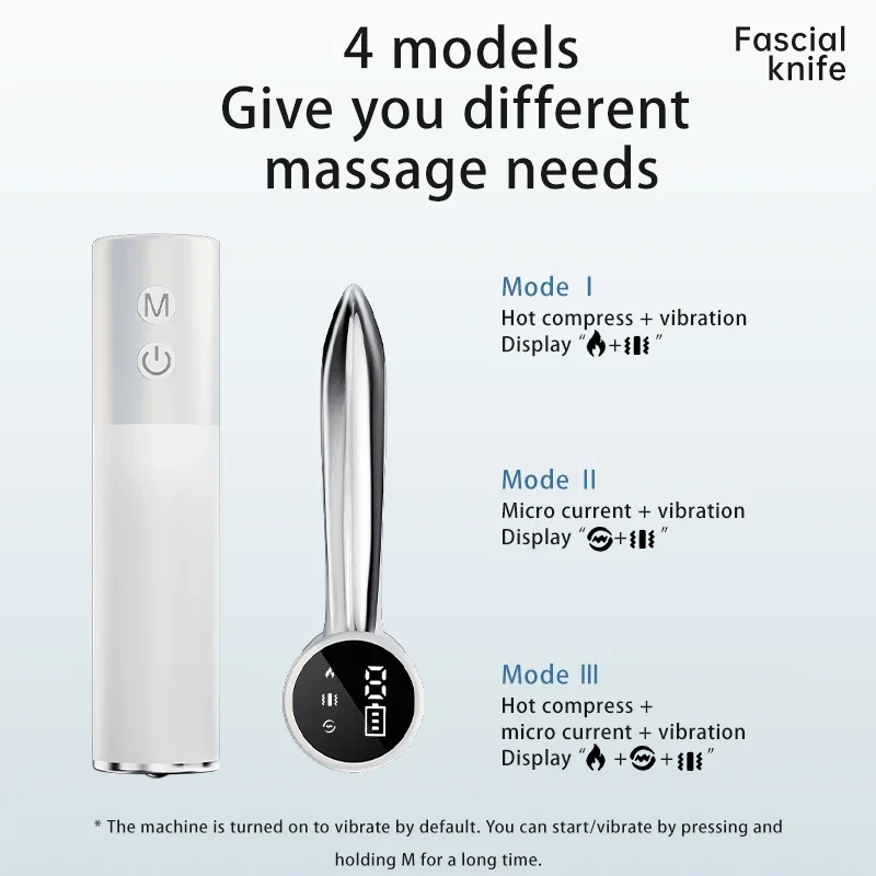 Sicherheits-Mikrostrom-Wärmekompressen-Vibrationsmassagegerät, magisches Werkzeug zur Muskelentspannung, Vibrationsmeridian-Instrument, Elektrik