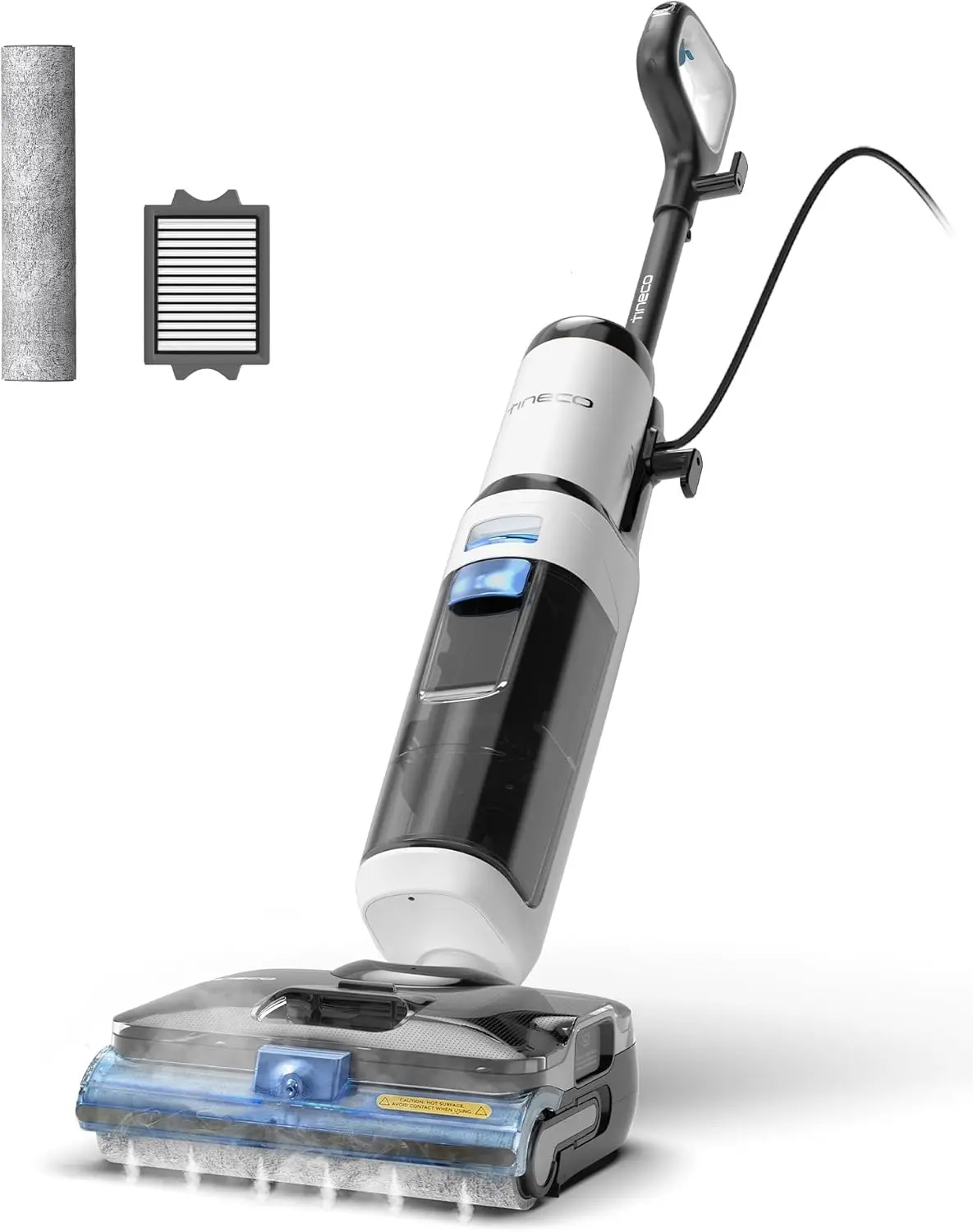 

Tineco Corded 3-in-1 Wet Dry Vacuum Mop with Steam Function, FLOOR ONE S6 Stretch Steam, Tineco BoostSteam, 320℉ High-temp Steam Cleaning, 180° Lay-Flat, Anti-Tangle Design, One-Touch