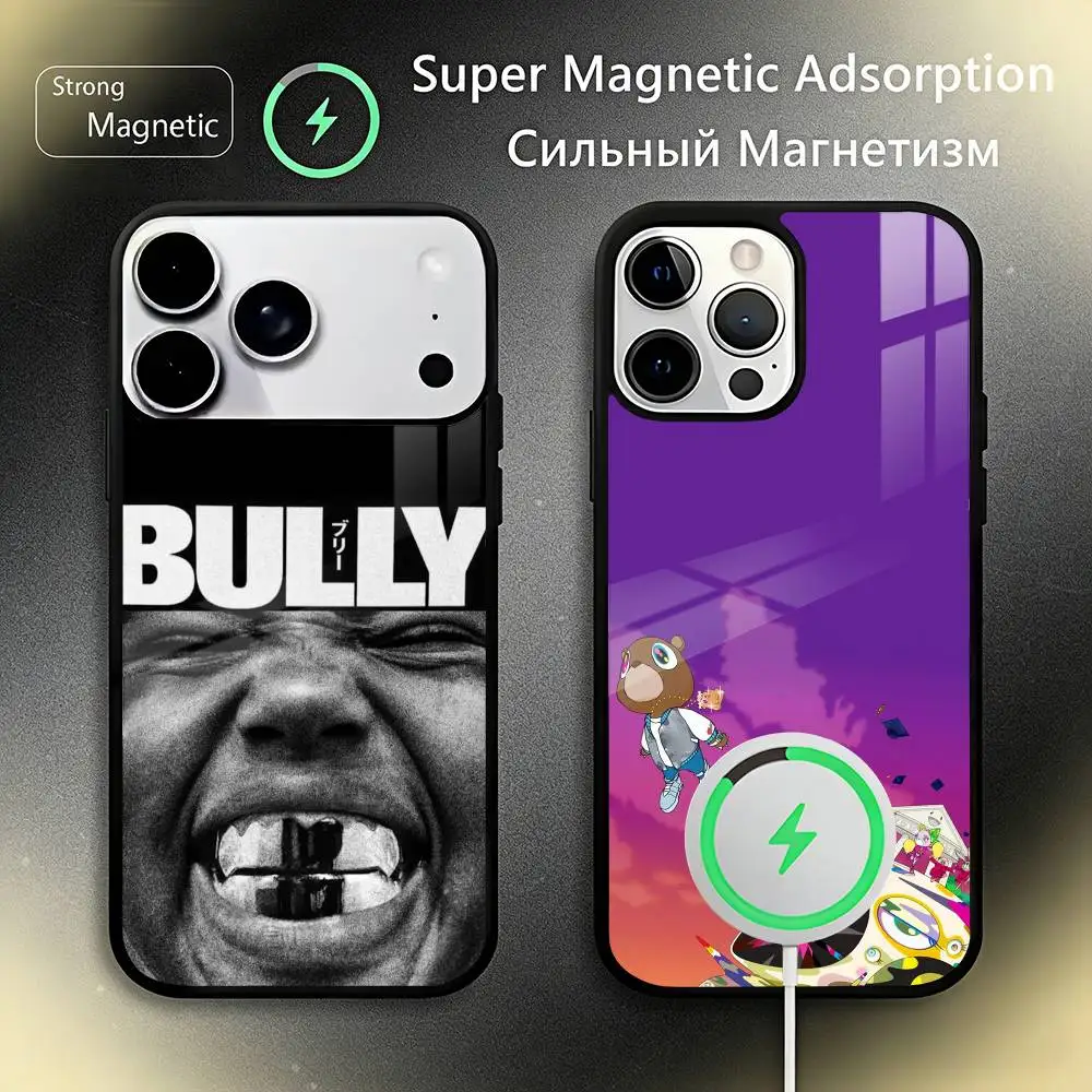 K-Kanye West Bully   Phone Case For iPhone17,16,15,14,13,12,11 Plus,Pro Max For Magsafe Wireless Charging