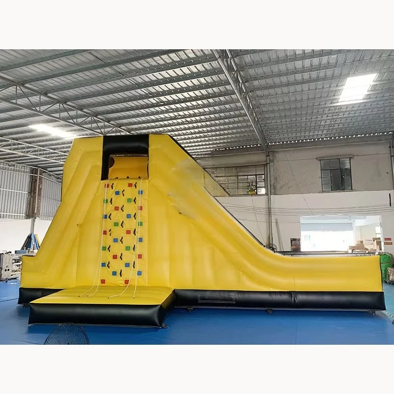 Commercial Manufacturer PVC Inflatable Sport Rock Climbing Walls Unisex Rope Ladder Sports Game with Blower Includes Repair Kits