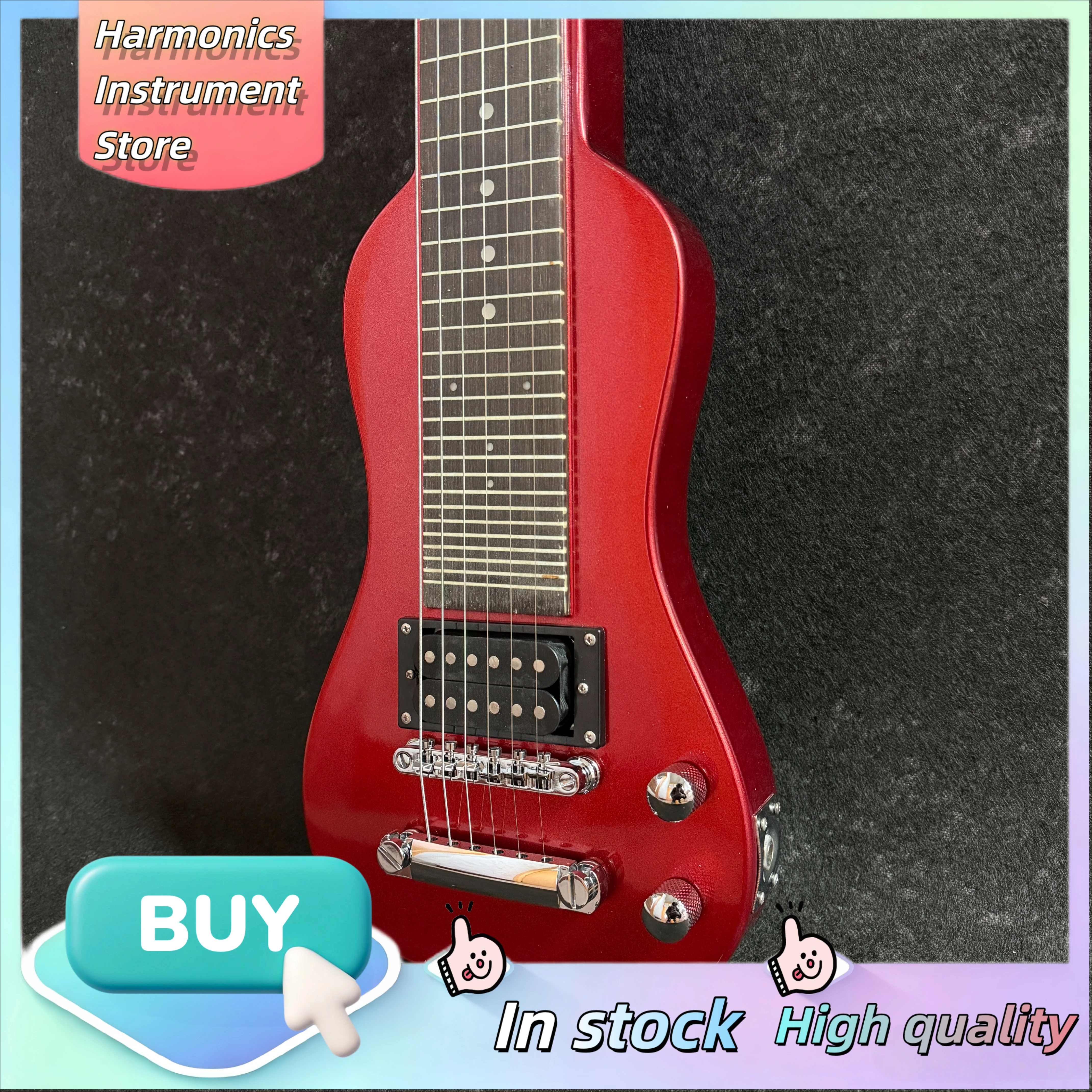 Electric Guitar 6 String Red Mahogany Body Rosewood Fretboard Humbucker Fixed Bridge Style Is Flexible and Ever-changing