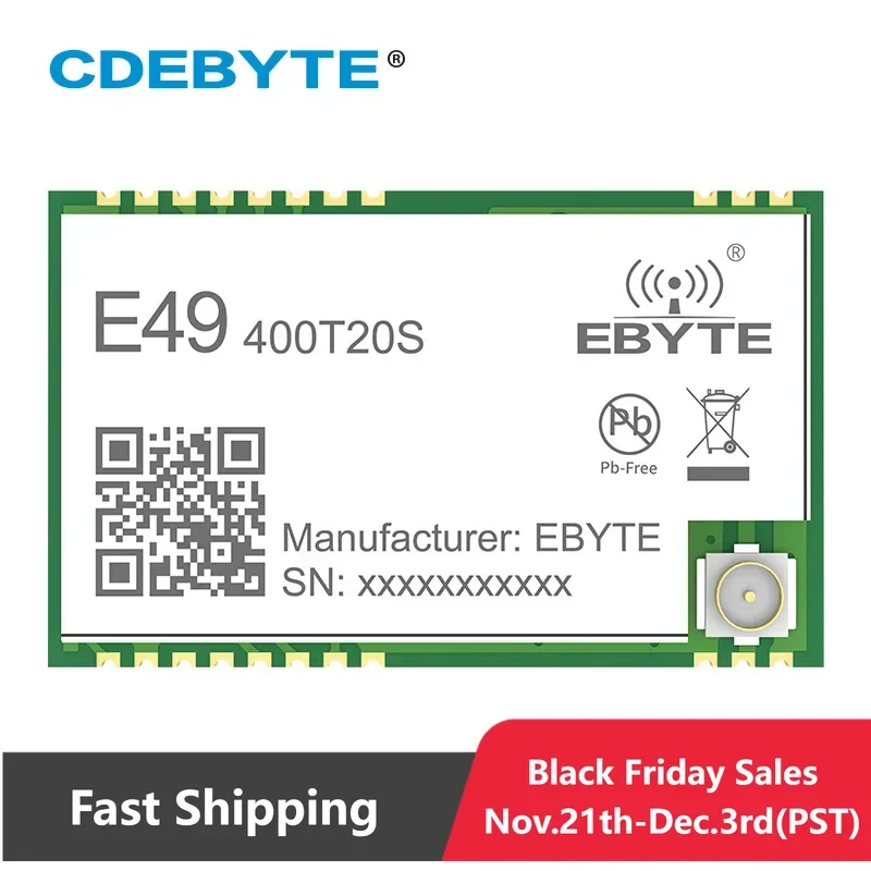 Rf Module 433MHz CDEBYTE E49-400T20S 20dBm 100mW UART SMD 1.0km GFSK Wireless Data Transmission Module