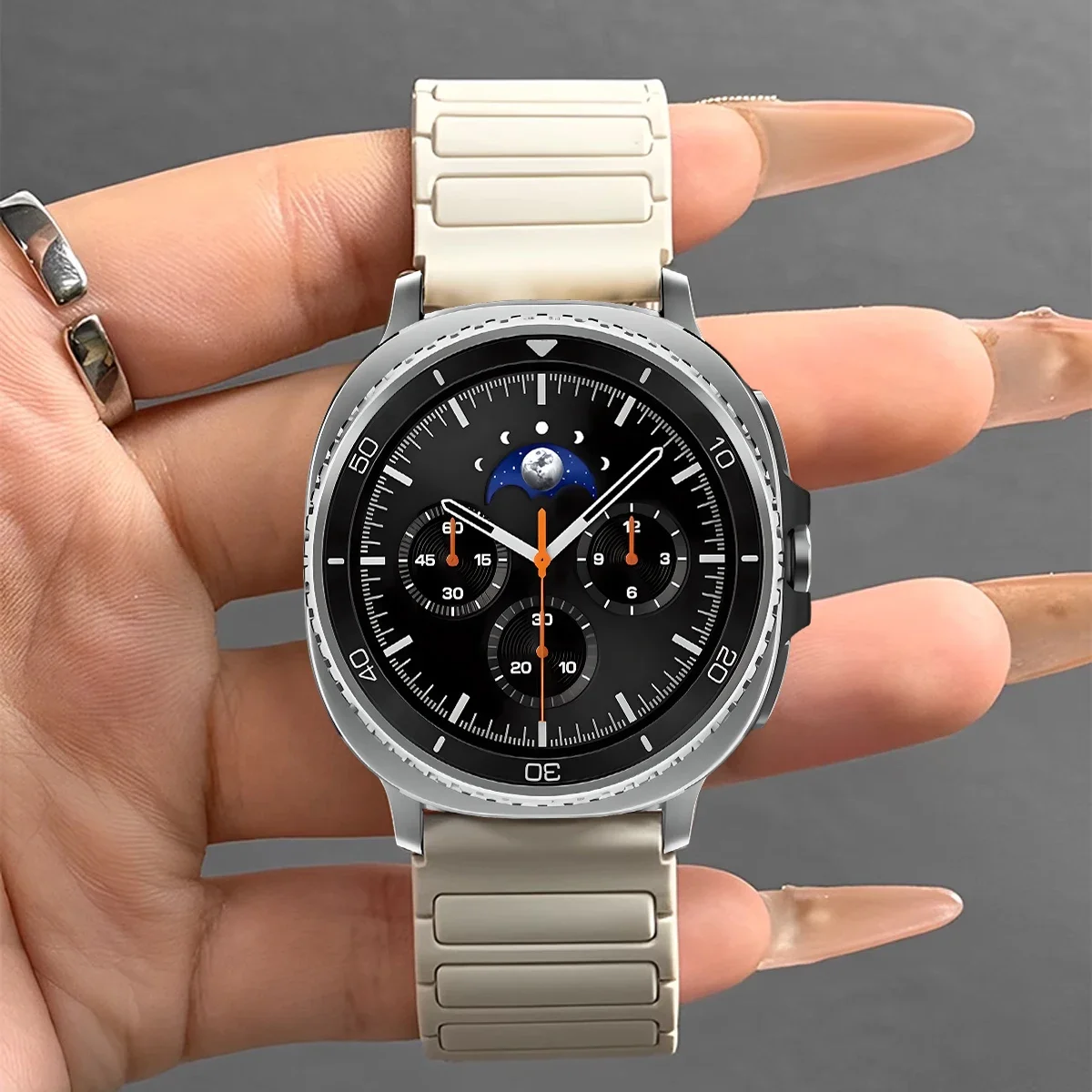 Magnetisches Armband für Samsung Galaxy Watch 8 9/8Classic 40 44mm 46mm Silikonband für Galaxy Ultra 2026 Ultra 47mm Uhrenarmband – Detail 2