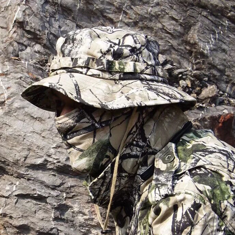 Tactical Airsoft Sniper Camouflage Boonie Hats Nepalese Cap Militares  Mens American Hunting Accessories Hiking Caps