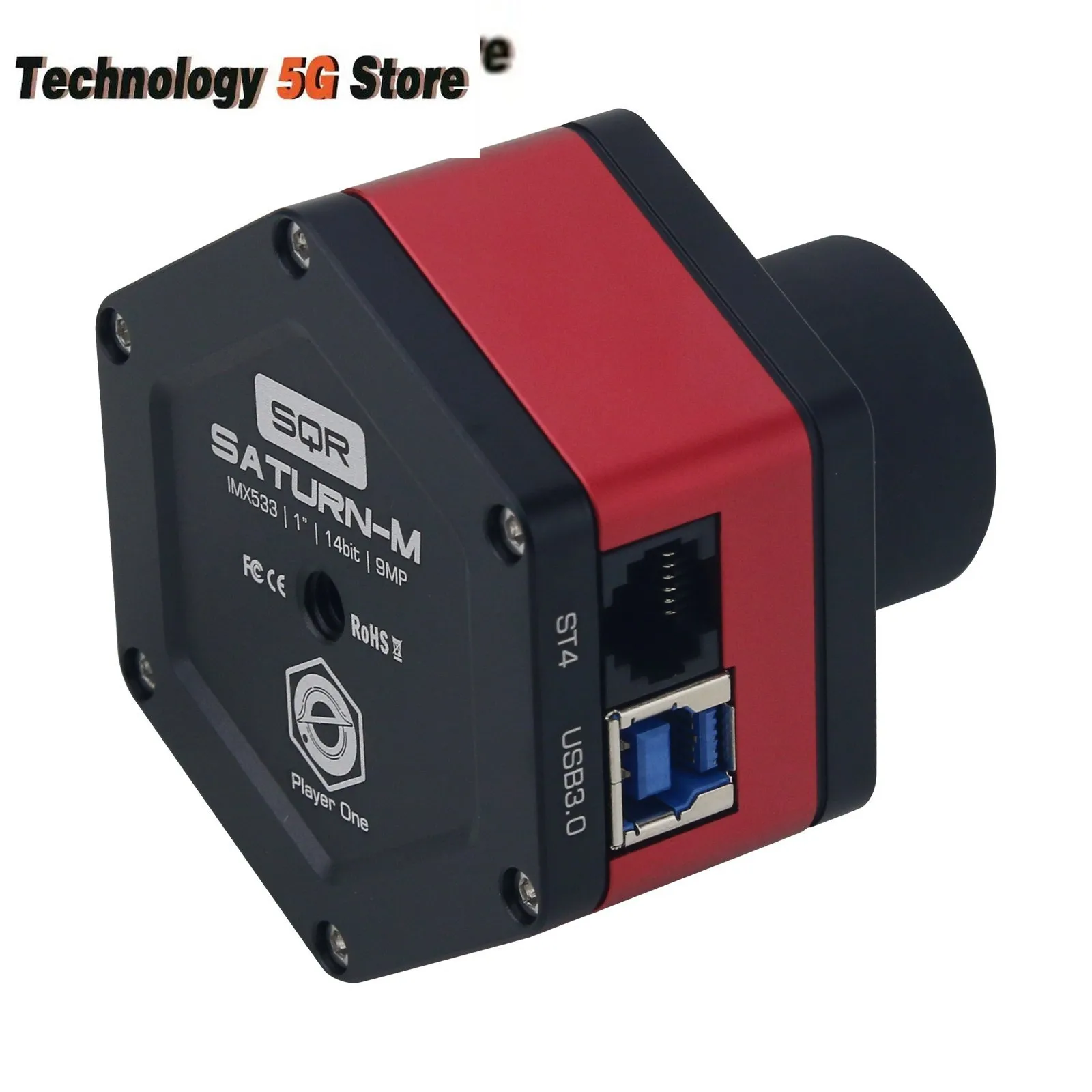 

Player One Saturn-M SQR (IMX533) 9MP USB3.0 Mono Camera Planetary Camera for Lunar Solar DSO Imaging