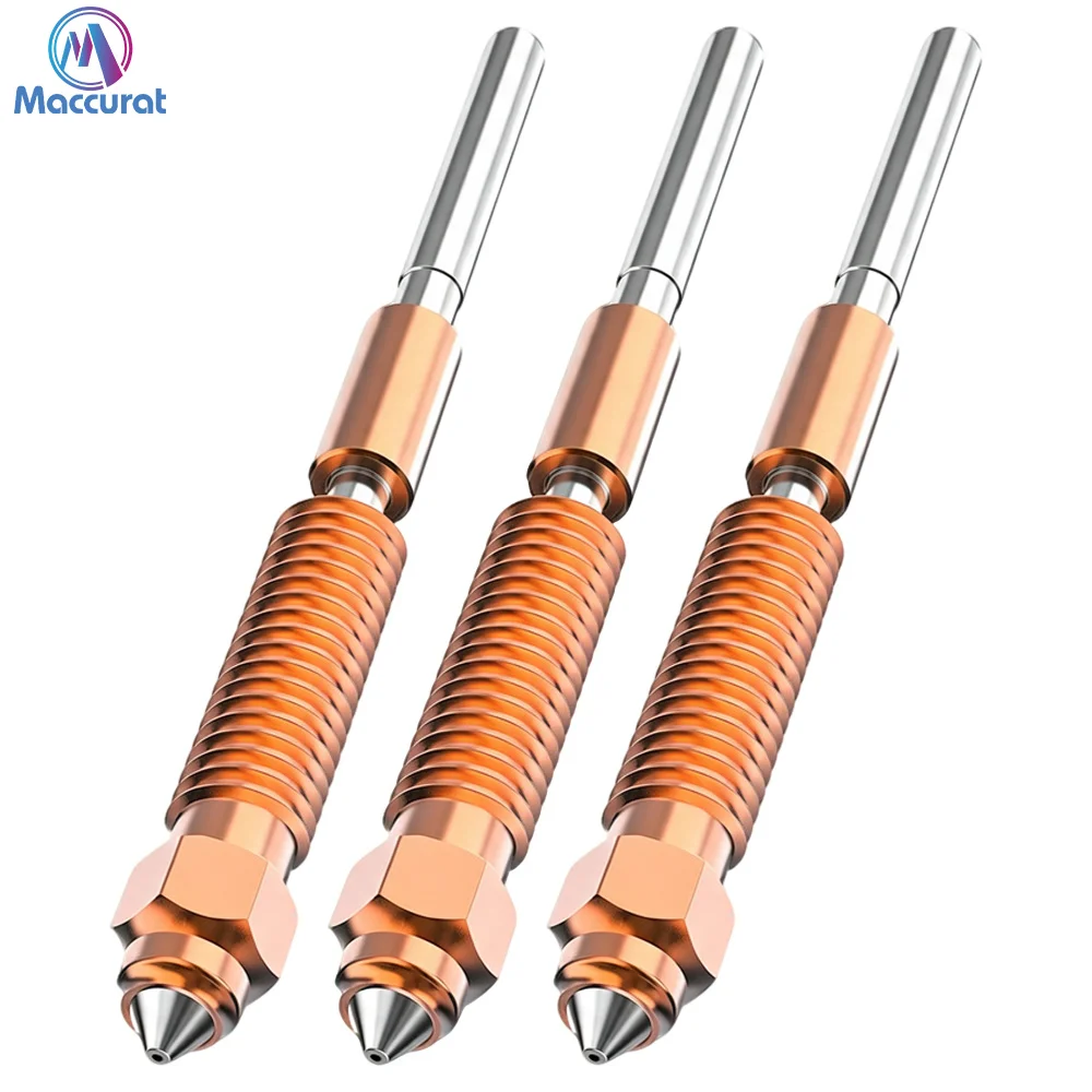 Creality K2 Plus Hotend Nozzles Replacement Kit with Titanium Copper Alloy, Hardened Steel, High Flow Upgraded for K2/ K2 Pro