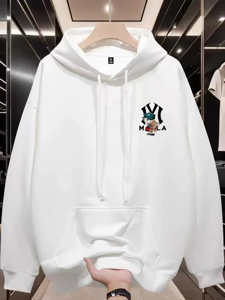 Neuer Herren-Hoodie im Western-Stil für Herbst/Winter, Japanisch Inspiriert, Trendiger Druck, Weich und Bequem, Ideal für Outdoor-Streetwear – Detail 3