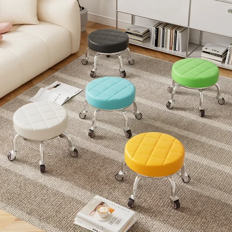 Customized universal wheel small stool for home use 5