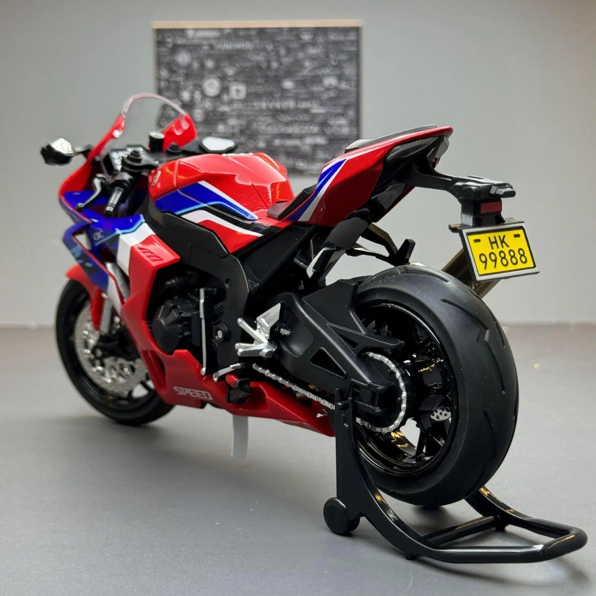 1:12 Honda CBR1000 SPEED Adult Collection Decoration Gifts Motorcycle Diecast Simulation Alloy Model Sound & Light Toy for Boys