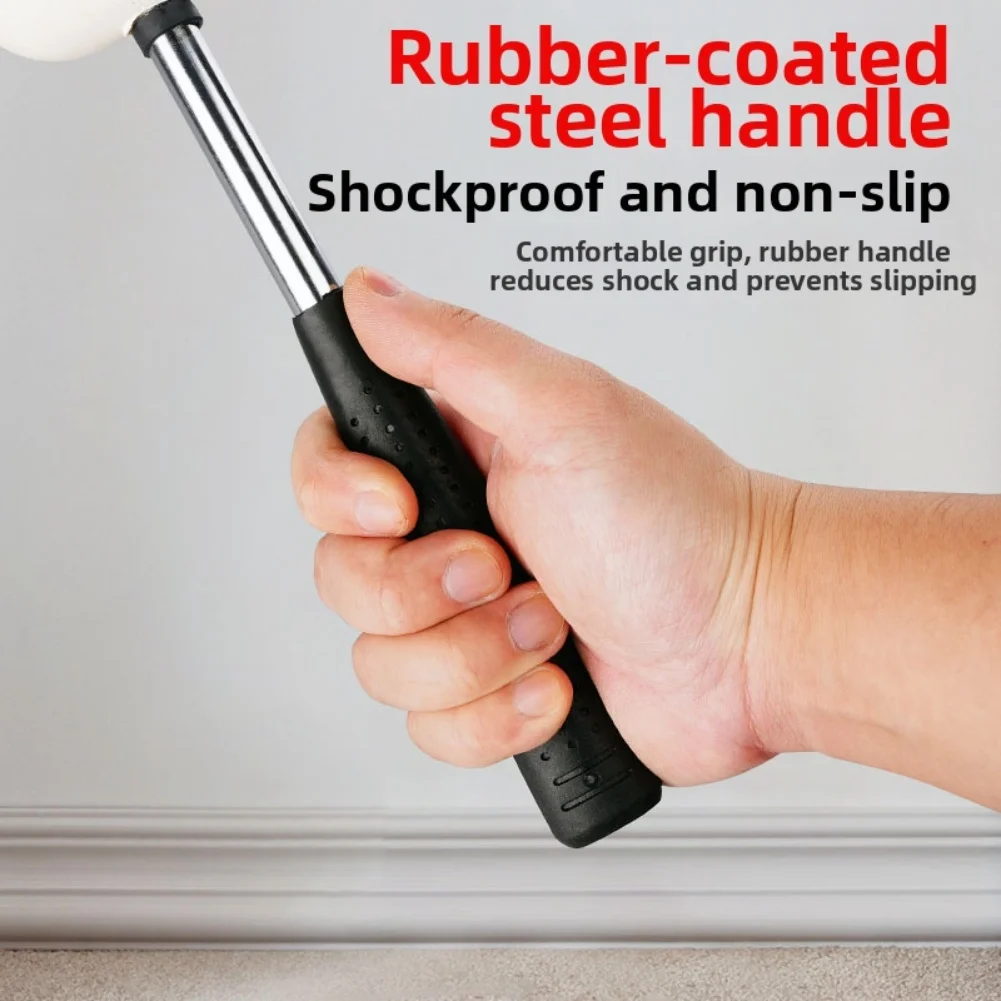 10Ounce Rubber Mallet Hammer with Comfortable Grip Soft Face for Woodworking Automotive Repairs and For DIY Projects