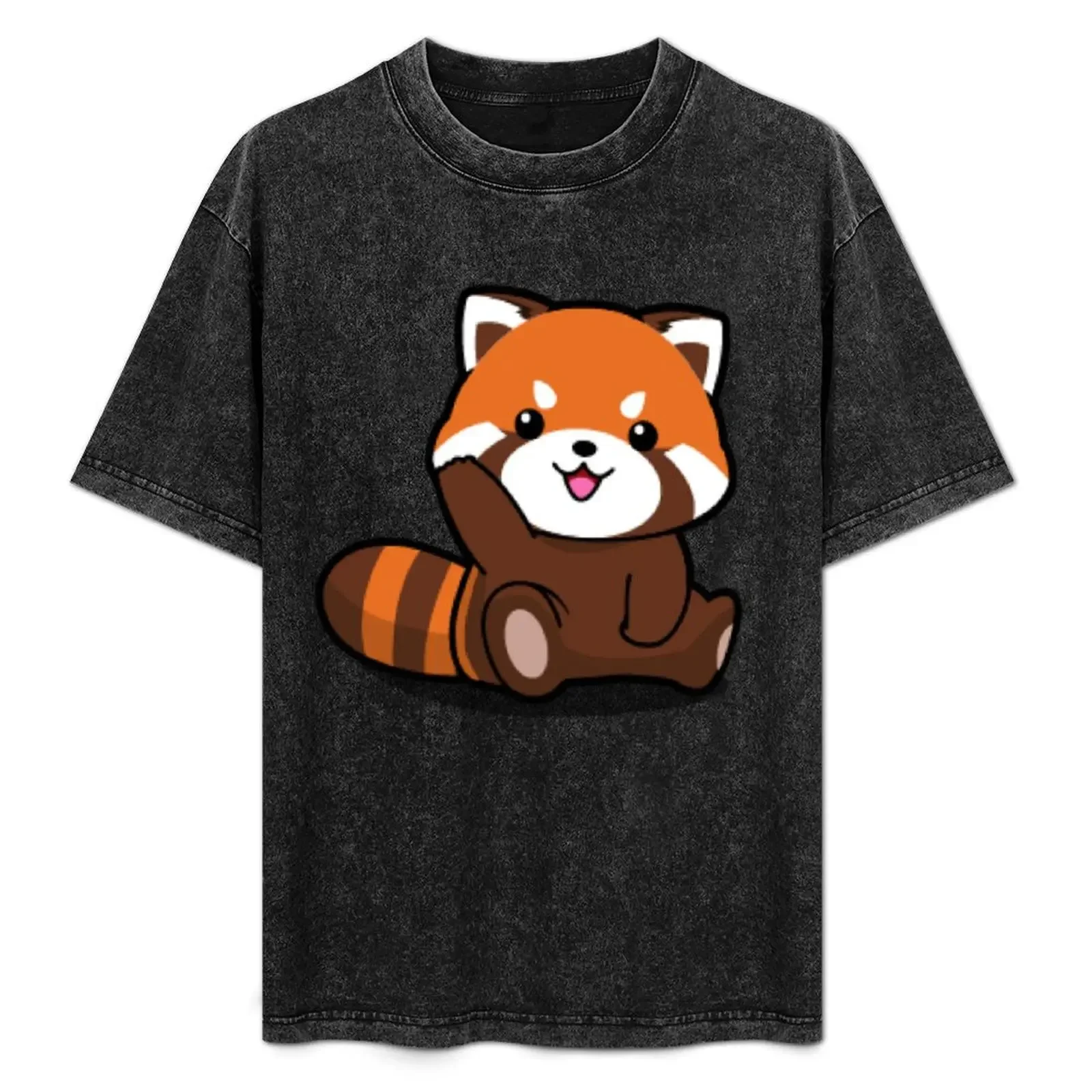 

Red Cute Panda. T-Shirt clothes custom shirt animal prinfor boys mens t shirts top quality