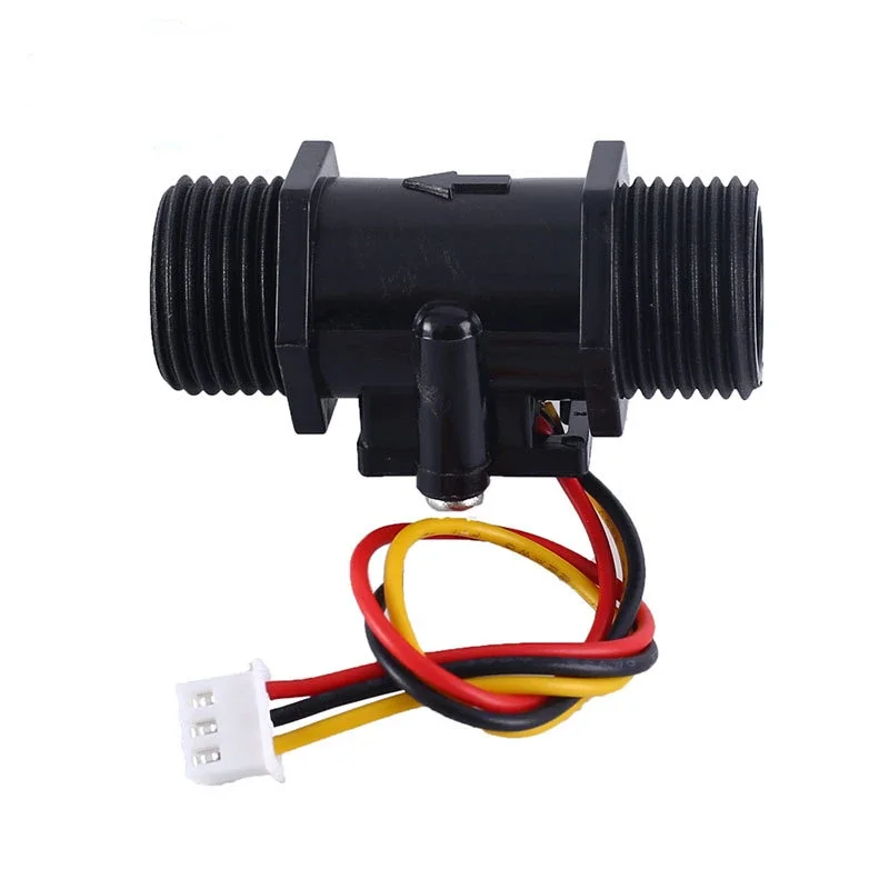 YF-201C Transparent flow meter, water  sensor, turbine , 4-component flow sensor