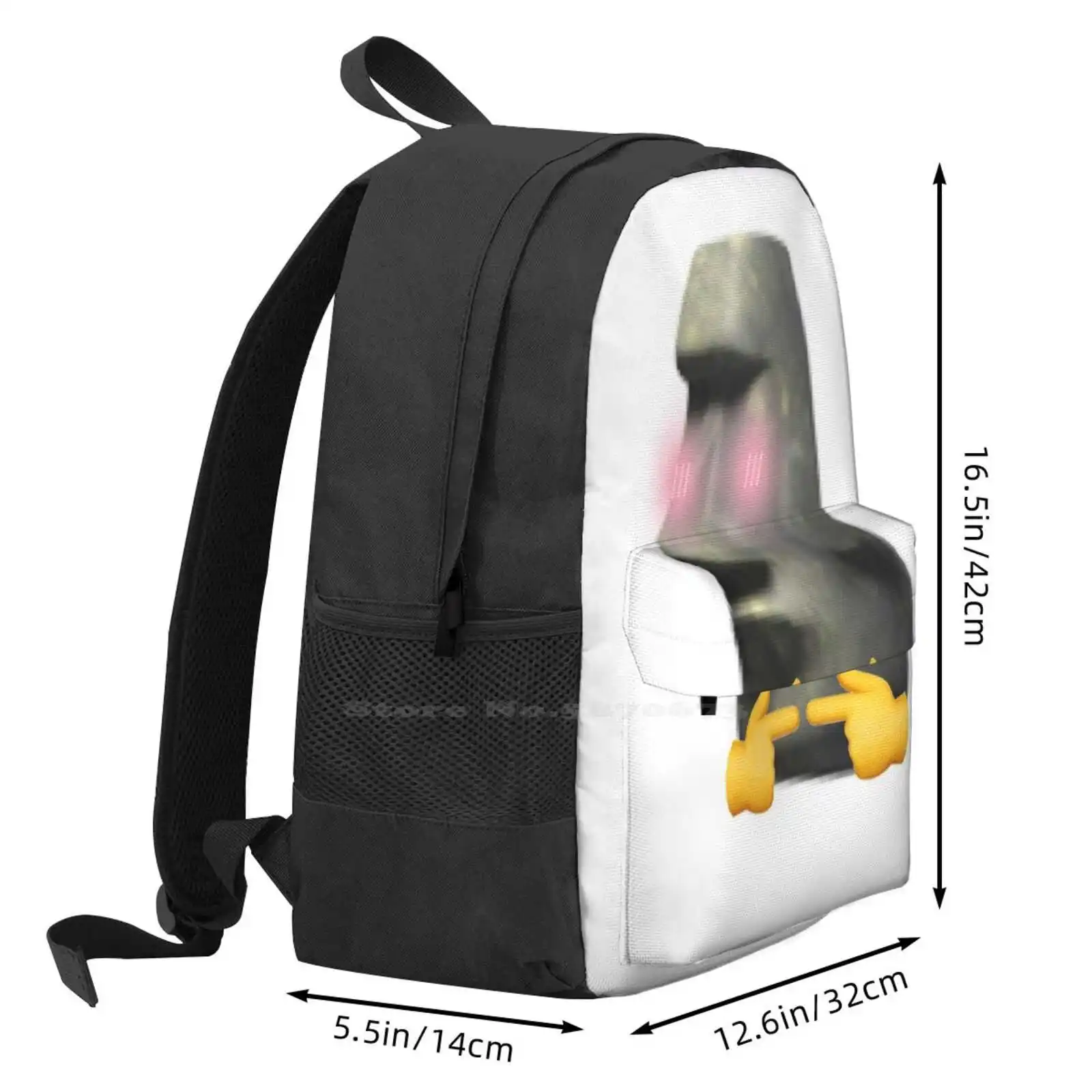 Uwu Moyai Hot Sale Backpack Fashion Bags Uwu Moyai Meme Funny Joke Trendy Teen Fashion