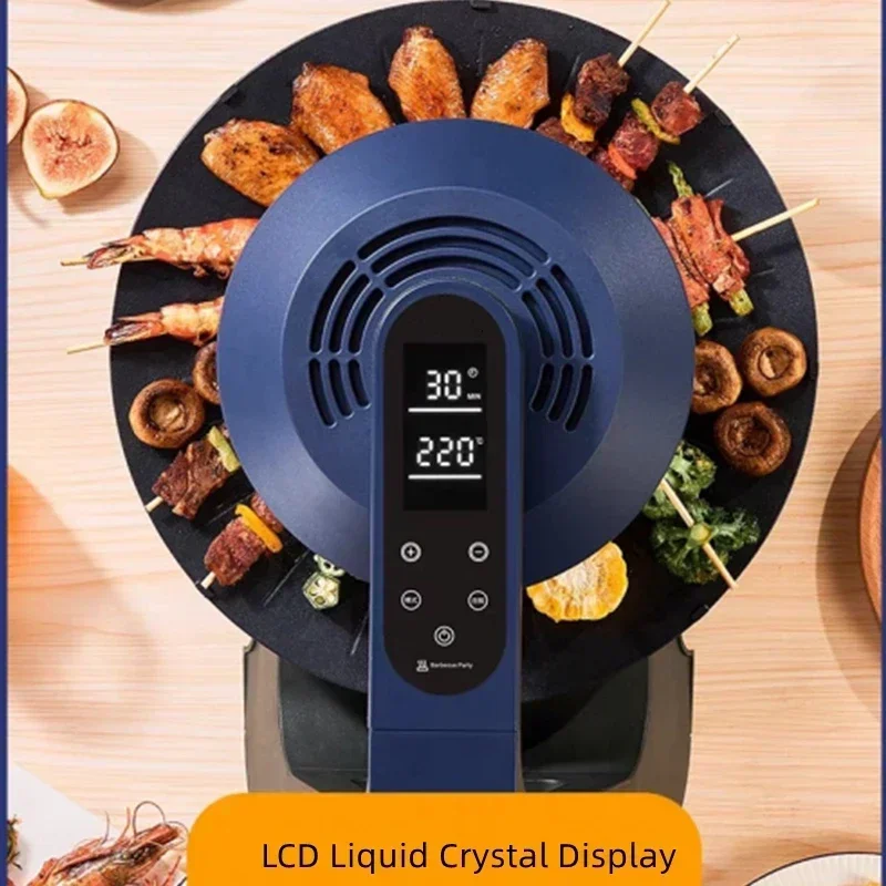 Smokeless electric grill electric grill pan 220v upgraded version LY-009 infrared light wave oven grill magic lamp
