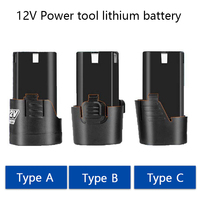 Electric Screwdriver 12V 2500mah Rechargeable Li-ion Battery Electric Drill 18650 12V High Performance Batteria for Power Tools