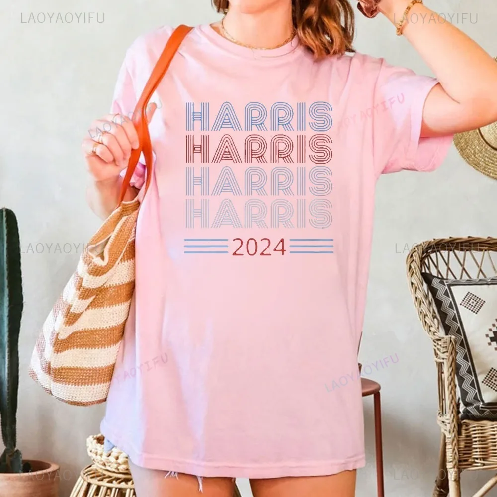 Presidential Campaign 2024 Harris 2024 TShirt Election Shirt Save Democratic T-Shirt Humor Cotton Letters Printed Campaign Tees image 6