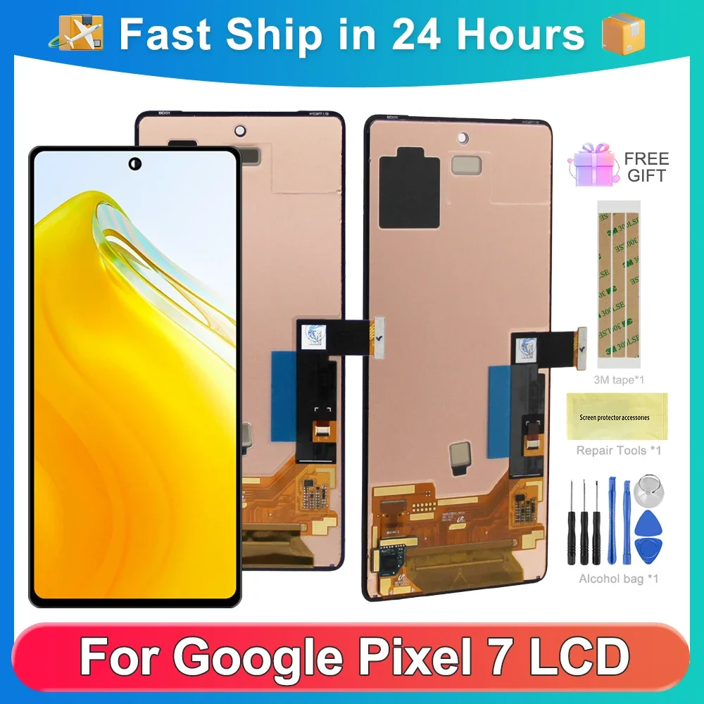 For Google Pixel 7 For AMOLED 6.3\'\'Google Pixel 7 GVU6C GQML3 GO3Z5 LCD Display Touch Screen Digitizer Assembly Replacement