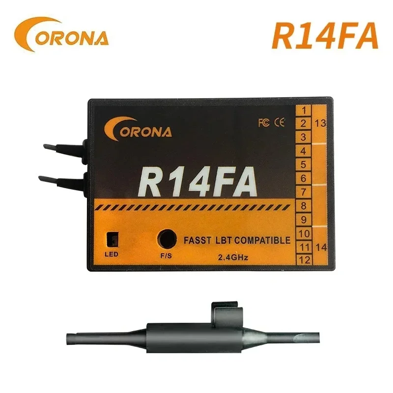 Corona 2.4Ghz R820FA F4FA R6FA F8FA R14FA SBUS Receiver Compatible FUTABA FASST 10C 12FG 14SG 16SZ 18SZ TX