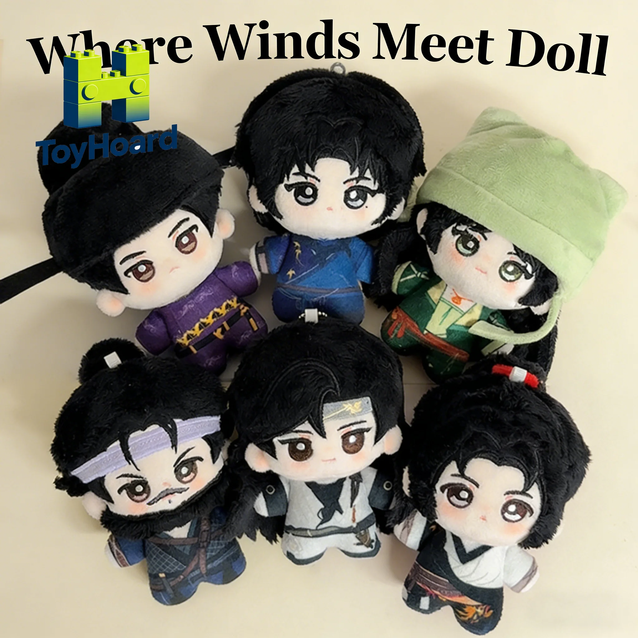 Where Winds Meet Game Figures Uncle Jiang Yuang Master Yingying Plush Toys Cute Plush Keychain Birthday Gift for Game Player