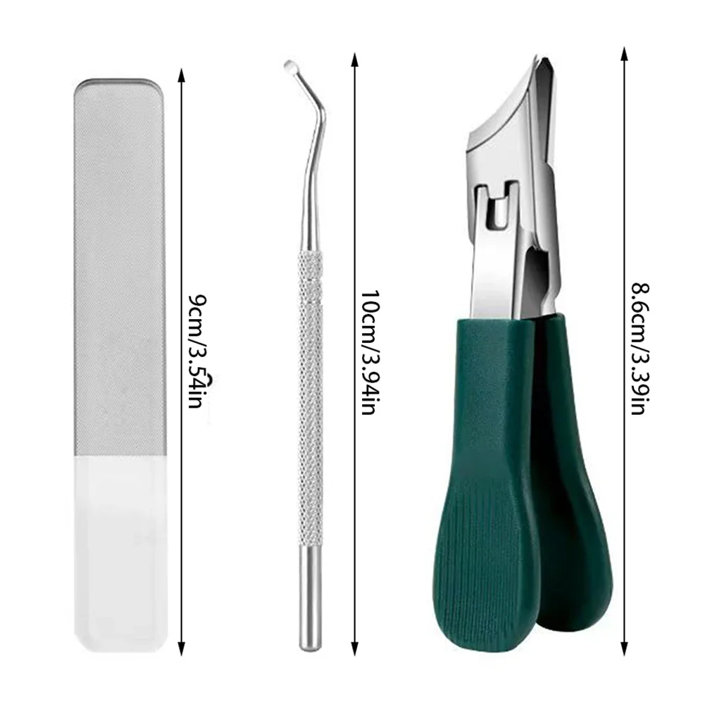 Tagliaunghie inclinate antispruzzo per unghie spesse e dure Tagliaunghie dedicate Set tagliaunghie portatile Strumento per manicure