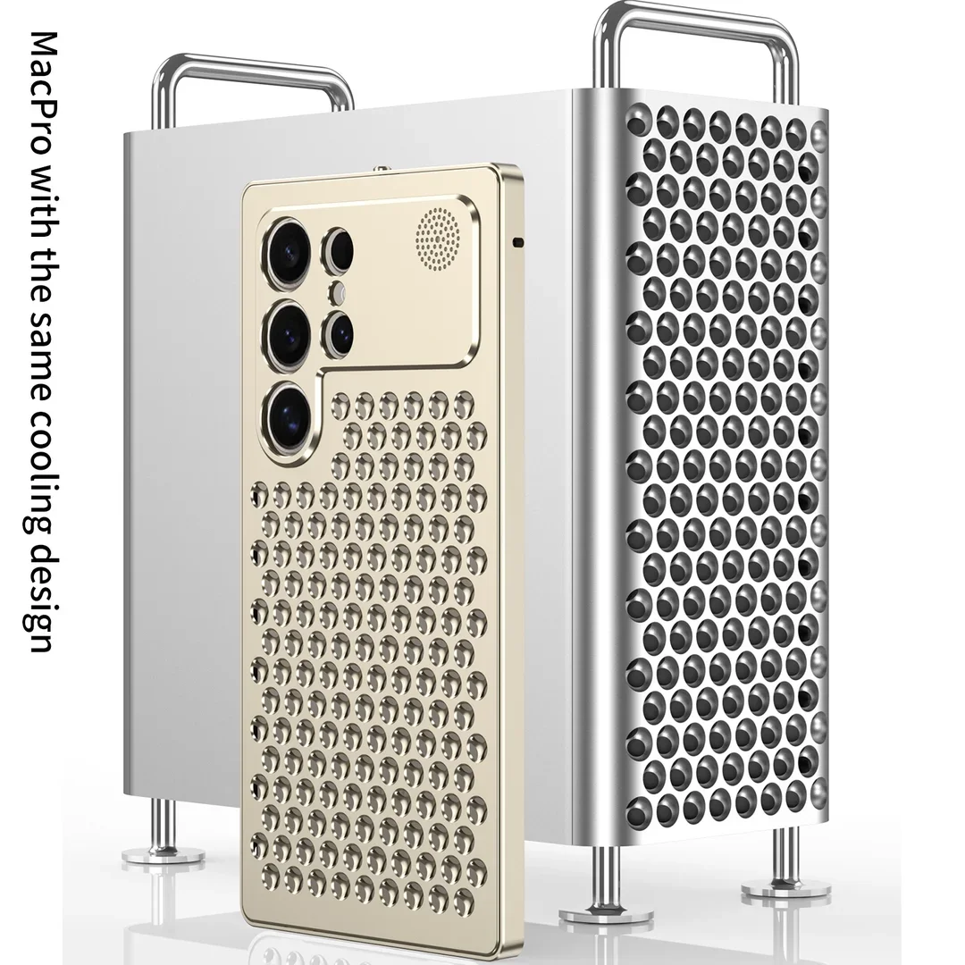 

Aluminum Alloy Heat Dissipation Case For Samsung Galaxy S25 S23 Ultra S24 Plus With Lens Protection Aromatherapy Cooling Holes