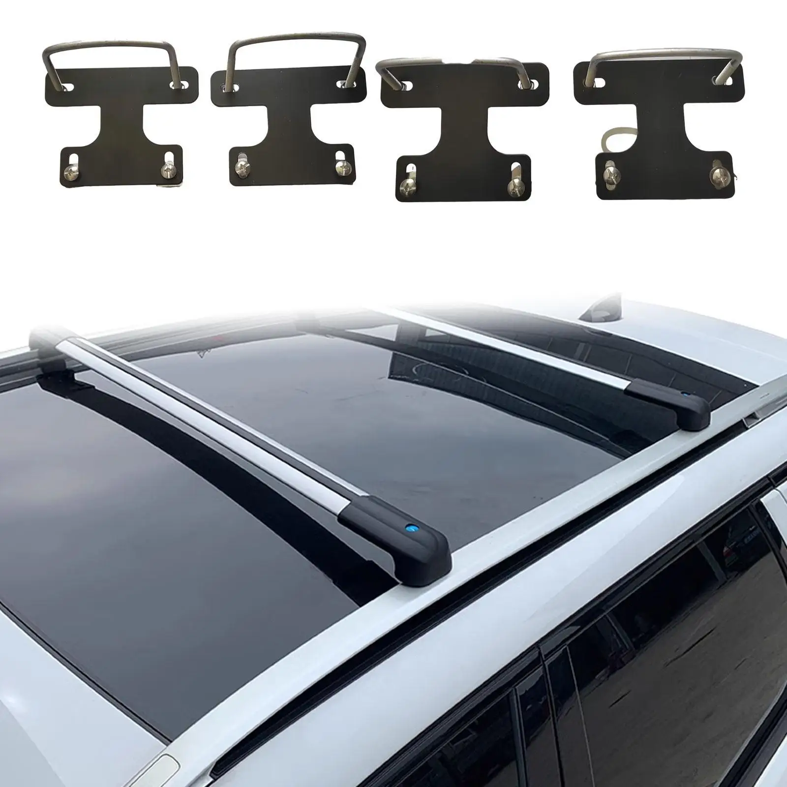 4x عام صندوق سقف U بولت المشابك على السطح حامل البضائع الرف المشابك للخارجية #3