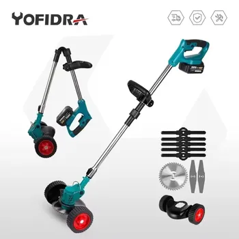 Makita-Tondeuse à Gazon Électrique de 1500W, Longueur Réglable, Pliable et Sans Fil, Sécateur d'Arbres de Jardin Rechargeable avec Batterie de 18V