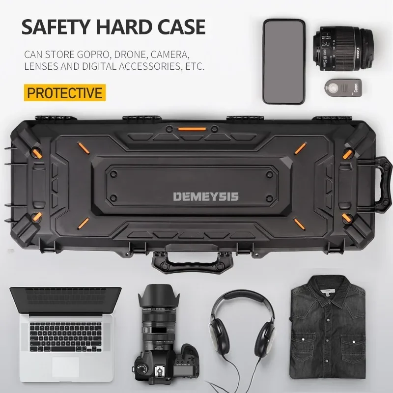 Tactical Safety Gun Bag Case Shockproof Foam Padded Storage Box Waterproof Hunting Equipment Protective Hard Shell Carry Case