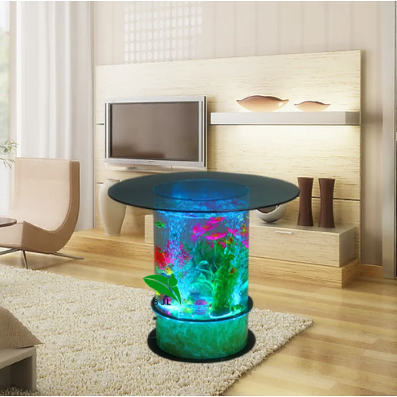 Customized. bubble round Lighting LED bar table living room center table design