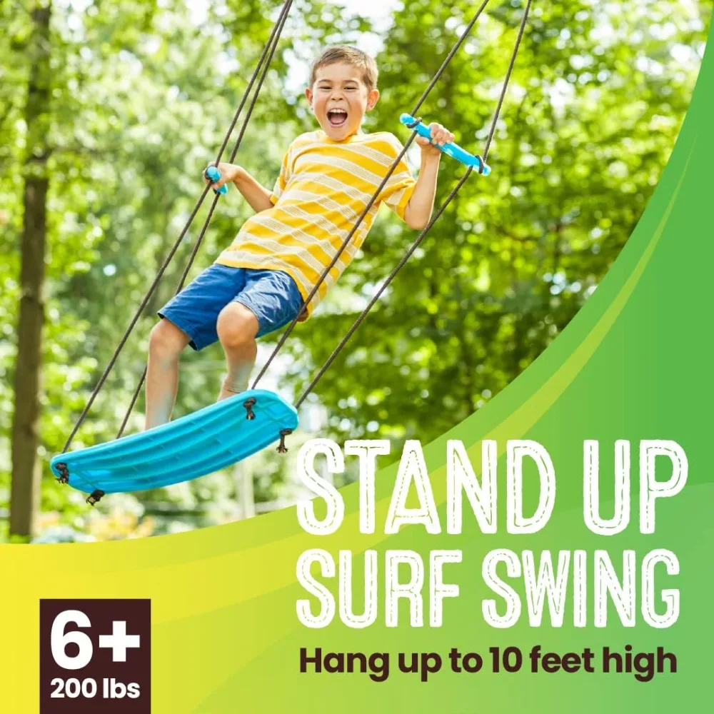 Kick Stand Up Tree Swing, Outdoor Swing – Swingset Outdoor for Kids with Adjustable Handles, Outdoor Swing for Kids