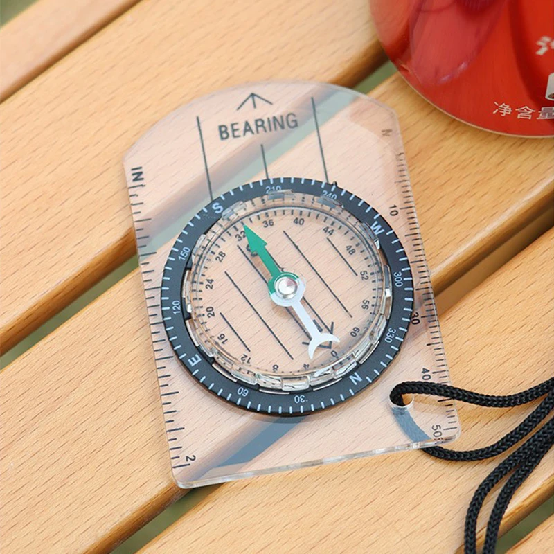 The mountain climbing buckle compass is here Mini Thermometer Compass Camping Essential for wilderness exploration and survival