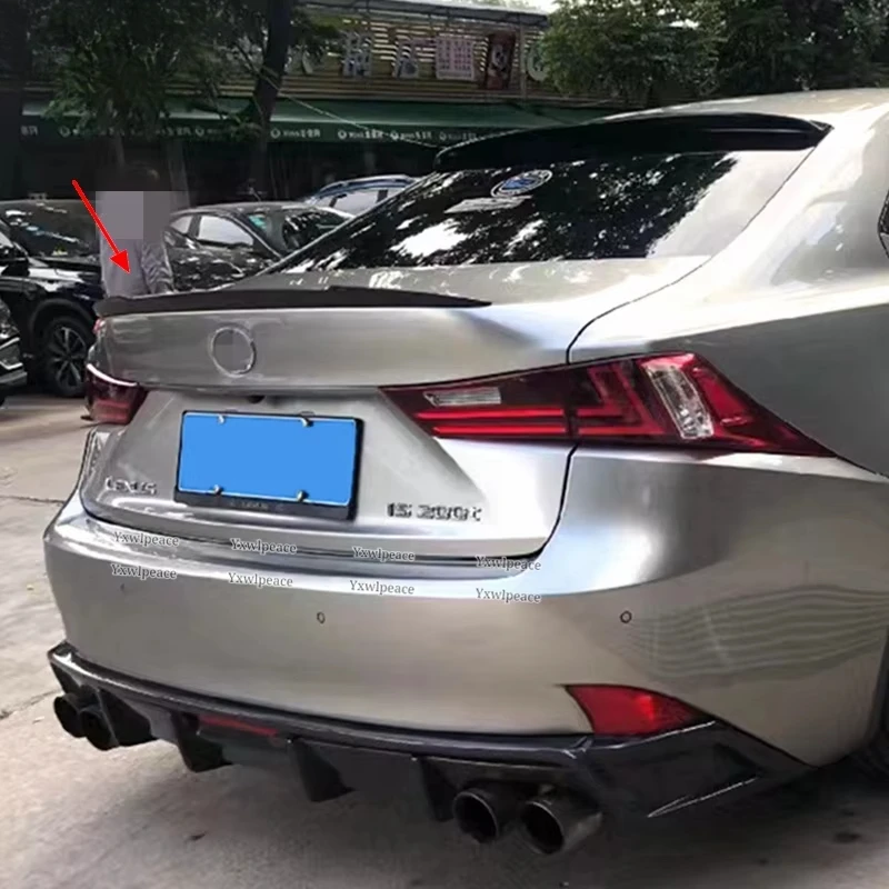 For Lexus IS Series Spoiler 2013 - 2017 ABS Material IS200t IS250 IS300 IS350 Rear Trunk Lip Spoiler Wings Car Style