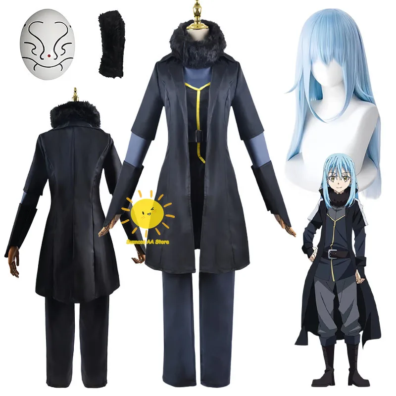 Anime That Time I Got Reincarnated As A Slime Cosplay Rimuru Cosplay Kostüme Oberteile Hosen Maske Anzug Halloween Karneval Cos Unisex