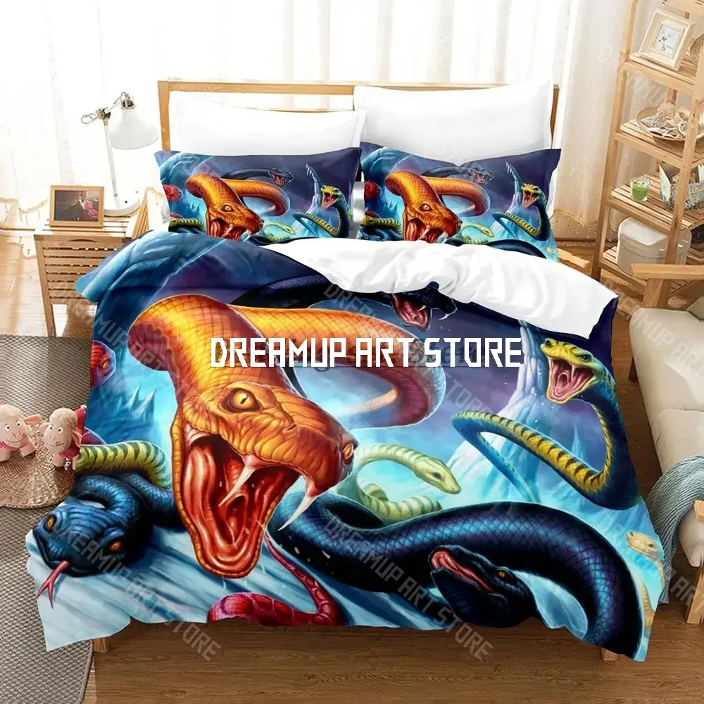 3D Printed Yinuoda Snake Flower Bedding Set for Boys Girls Duvet Cover Pillowcase Twin Queen King Full Single Double Sizes