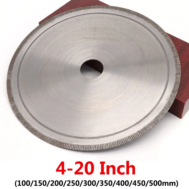 Polegada Diamante Lâmina de Serra Circular Dente Reto 100 Disc 500 mm Corte Disco Caramanchão para Jade Ágata Gemas Vidro Pedra Polimento Ferramentas 20 20